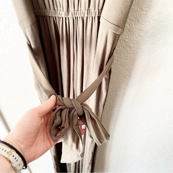 MATILDA Jane Finest Hour Jersey Knit Jumpsuit in Brown Olive Green S NWT - Picture 7 of 11